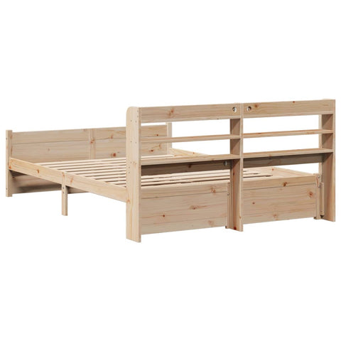 vidaXL Bed Frame with Headboard without Mattress 120x190 cm Small Double