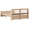 vidaXL Bed Frame with Headboard without Mattress 120x190 cm Small Double