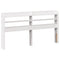 vidaXL Bed Frame with Headboard without Mattress White 135x190 cm Double