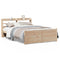 vidaXL Bed Frame with Headboard without Mattress 140x190 cm