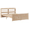 vidaXL Bed Frame with Headboard without Mattress 140x190 cm