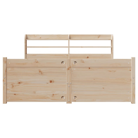vidaXL Bed Frame with Headboard without Mattress 140x190 cm