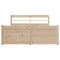 vidaXL Bed Frame with Headboard without Mattress 140x190 cm