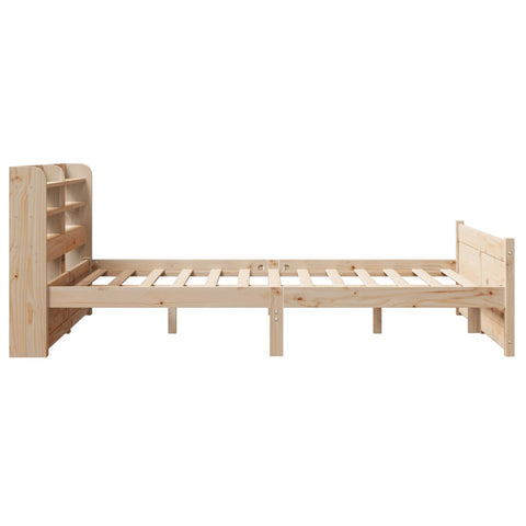 vidaXL Bed Frame with Headboard without Mattress 140x190 cm