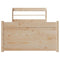 vidaXL Bed Frame with Headboard without Mattress 100x200 cm