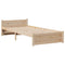 vidaXL Bed Frame with Headboard without Mattress 100x200 cm