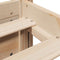 vidaXL Bed Frame with Headboard without Mattress 100x200 cm
