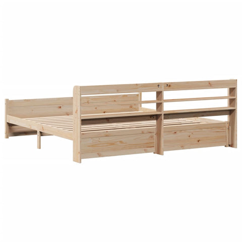 vidaXL Bed Frame with Headboard without Mattress 200x200 cm