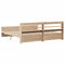 vidaXL Bed Frame with Headboard without Mattress 200x200 cm