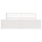 vidaXL Bed Frame with Headboard without Mattress White 200x200 cm