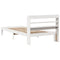 vidaXL Bed Frame with Headboard without Mattress White 90x190 cm Single