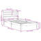 vidaXL Bed Frame with Headboard without Mattress White 90x190 cm Single