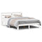 vidaXL Bed Frame with Headboard without Mattress White 120x190 cm Small Double