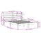 vidaXL Bed Frame with Headboard without Mattress White 120x190 cm Small Double