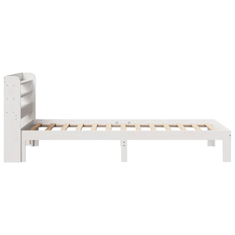 vidaXL Bed Frame with Headboard without Mattress White 90x200 cm