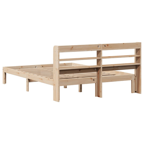 vidaXL Bed Frame with Headboard without Mattress 150x200 cm King Size