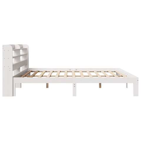 vidaXL Bed Frame with Headboard without Mattress White 200x200 cm