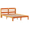 vidaXL Bed Frame without Mattress Wax Brown 140x200 cm Solid Wood Pine
