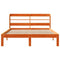 vidaXL Bed Frame without Mattress Wax Brown 140x200 cm Solid Wood Pine