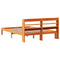 vidaXL Bed Frame without Mattress Wax Brown 140x200 cm Solid Wood Pine