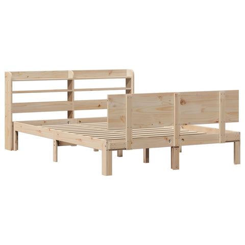 vidaXL Bed Frame with Headboard without Mattress 120x190 cm Small Double