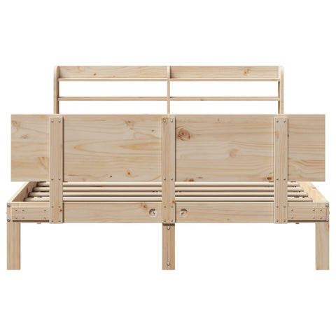 vidaXL Bed Frame with Headboard without Mattress 120x190 cm Small Double