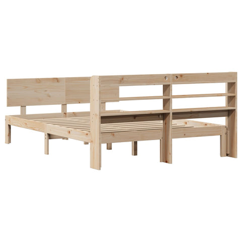 vidaXL Bed Frame with Headboard without Mattress 120x190 cm Small Double
