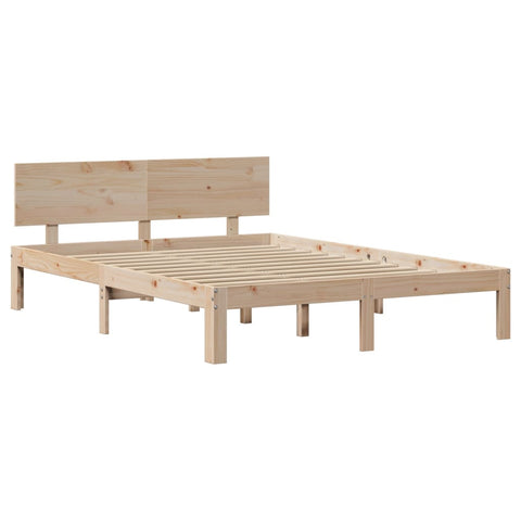 vidaXL Bed Frame with Headboard without Mattress 120x190 cm Small Double