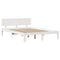 vidaXL Bed Frame with Headboard without Mattress White 135x190 cm Double