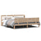 vidaXL Bed Frame with Headboard without Mattress 180x200 cm Super King
