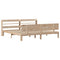 vidaXL Bed Frame with Headboard without Mattress 180x200 cm Super King
