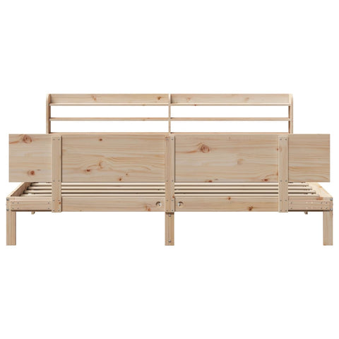 vidaXL Bed Frame with Headboard without Mattress 180x200 cm Super King