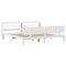 vidaXL Bed Frame with Headboard without Mattress White 180x200 cm Super King