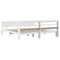 vidaXL Bed Frame with Headboard without Mattress White 180x200 cm Super King
