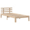 vidaXL Bed Frame with Headboard without Mattress 90x190 cm Single