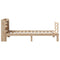 vidaXL Bed Frame with Headboard without Mattress 90x190 cm Single