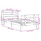 vidaXL Bed Frame with Headboard without Mattress 90x190 cm Single