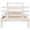 vidaXL Bed Frame with Headboard without Mattress White 90x200 cm