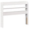 vidaXL Bed Frame with Headboard without Mattress White 90x200 cm