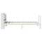 vidaXL Bed Frame with Headboard without Mattress White 90x200 cm