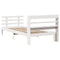 vidaXL Bed Frame with Headboard without Mattress White 90x200 cm