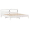 vidaXL Bed Frame without Mattress White 200x200 cm Solid Wood Pine