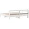 vidaXL Bed Frame without Mattress White 200x200 cm Solid Wood Pine