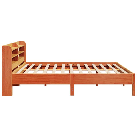 vidaXL Bed Frame without Mattress Wax Brown 180x200 cm Super King Solid Wood Pine
