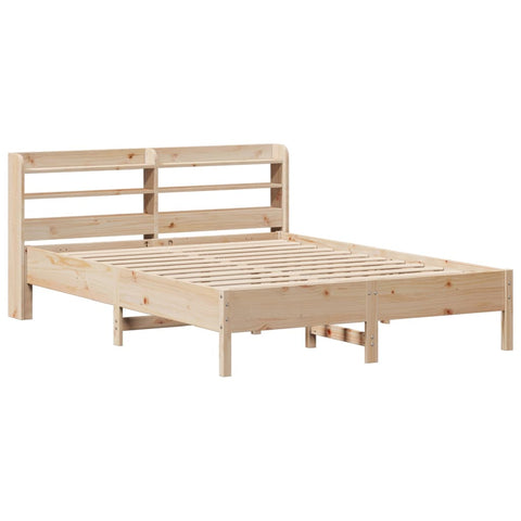 vidaXL Bed Frame without Mattress 150x200 cm King Size Solid Wood Pine