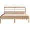 vidaXL Bed Frame without Mattress 150x200 cm King Size Solid Wood Pine