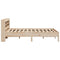 vidaXL Bed Frame without Mattress 150x200 cm King Size Solid Wood Pine