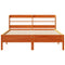 vidaXL Bed Frame without Mattress Wax Brown 140x200 cm Solid Wood Pine