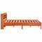 vidaXL Bed Frame without Mattress Wax Brown 140x200 cm Solid Wood Pine