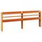 vidaXL Bed Frame without Mattress Wax Brown 140x200 cm Solid Wood Pine